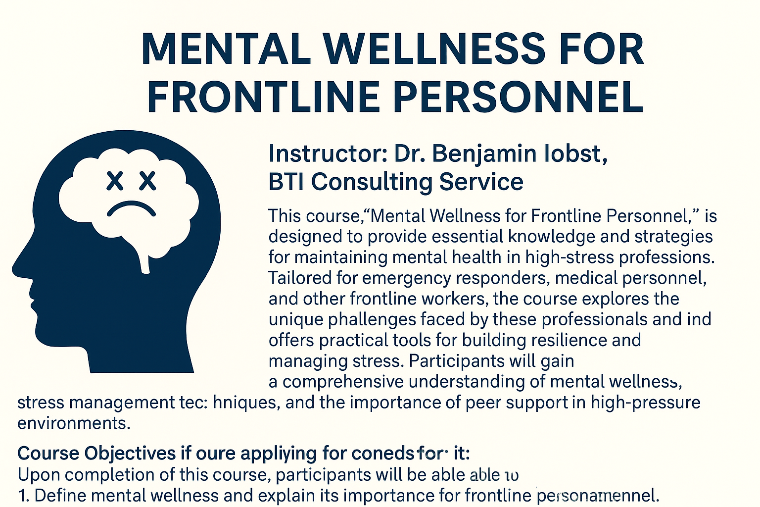 Mental Wellness for Frontline Personnel