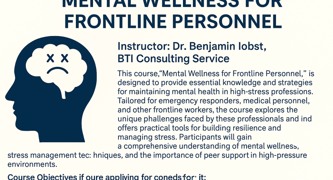 Mental Wellness for Frontline Personnel