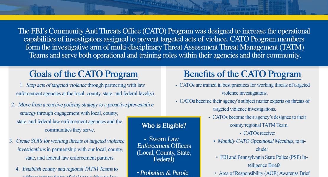 Preventing Targeted Violence: An Overview of the FBI's Community Anti-Threats Officer (CATO) Program